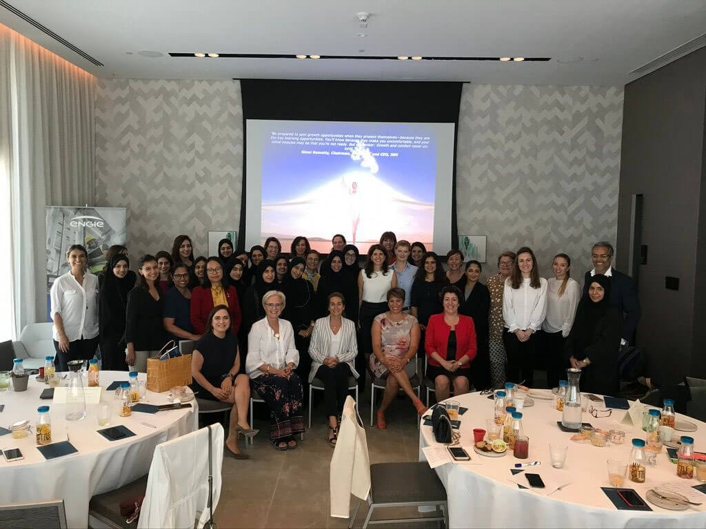 Group of professionals at an ICF certified team coaching event in Dubai.
