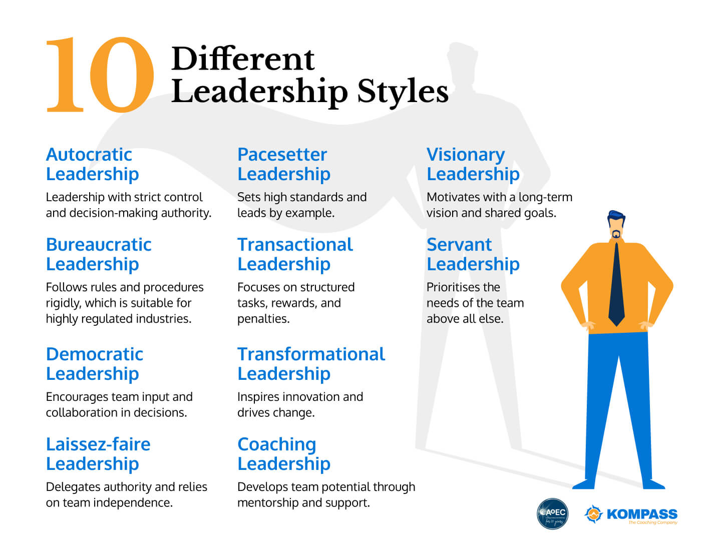 10 Different Leadership Styles